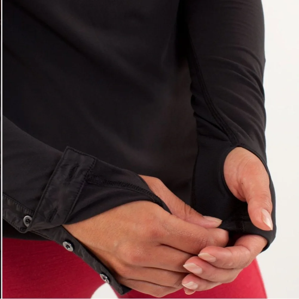 lululemon Pedal Power‎ Long Sleeve Rulu Black